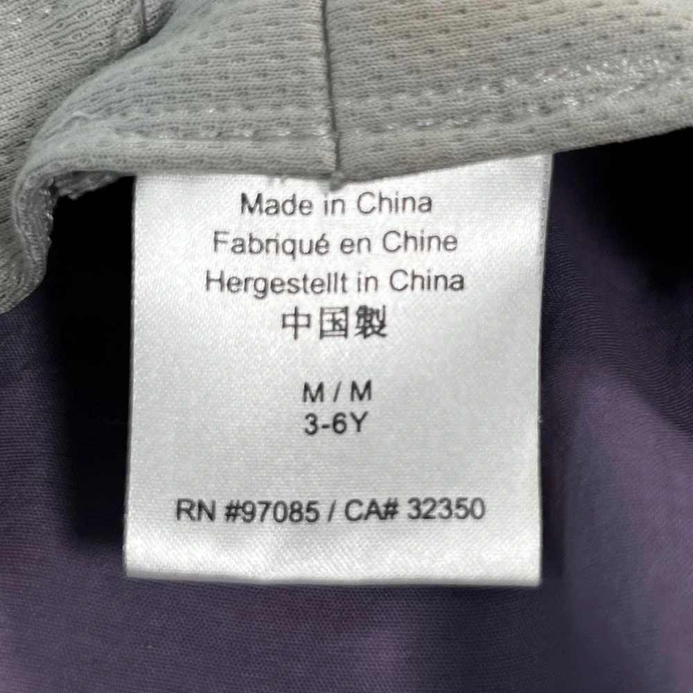 OUTDOOR RESEARCH Helios Kids Unisex Sun Hat Medium Purple Wide Brim 3-6Y UPF 30